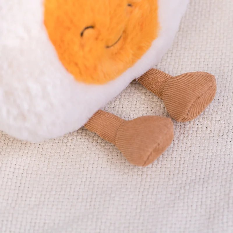 Plushie Emotional Hard-Boiled Egg, 9" | 23 cm