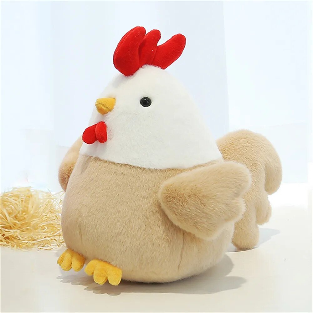 Plush Farmhouse Chicken, 9" | 23 cm