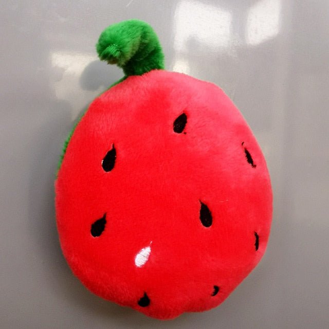 Assorted Fruits and Vegetables Plush Refrigerator Magnets - Plush Produce