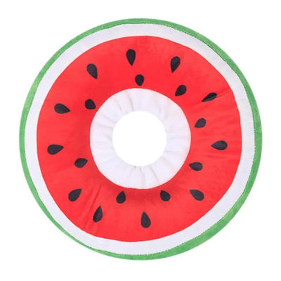 Plush Fruit Pet Recovery Collar, For Pets to 13 lbs. (6 kg) plush toy – – Watermelon – Image 4 | Plushie Produce