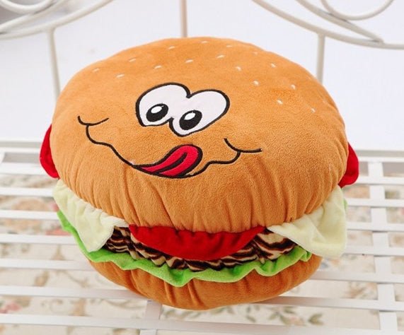 Funny Face Plush Hamburger, 12-16" | 30-40 cm - Plush Produce