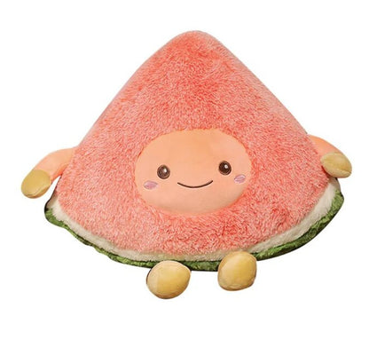 Plushie Fuzzy Cartoon Fruit, Three Fruits, 12-24" | 30-60 cm - Plushie Produce