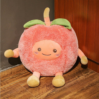 Plushie Fuzzy Cartoon Fruit, Three Fruits, 12-24" | 30-60 cm - Plushie Produce