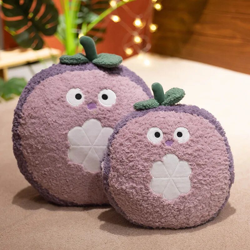 Plushie Fuzzy Fruit c/ Aquecedor de Mãos Opcional, 5 Frutas, 14-18" | 36-45 cm