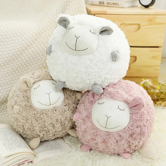 Plush Fuzzy Nursery Sheep, Three Colors, 12" | 30 cm
