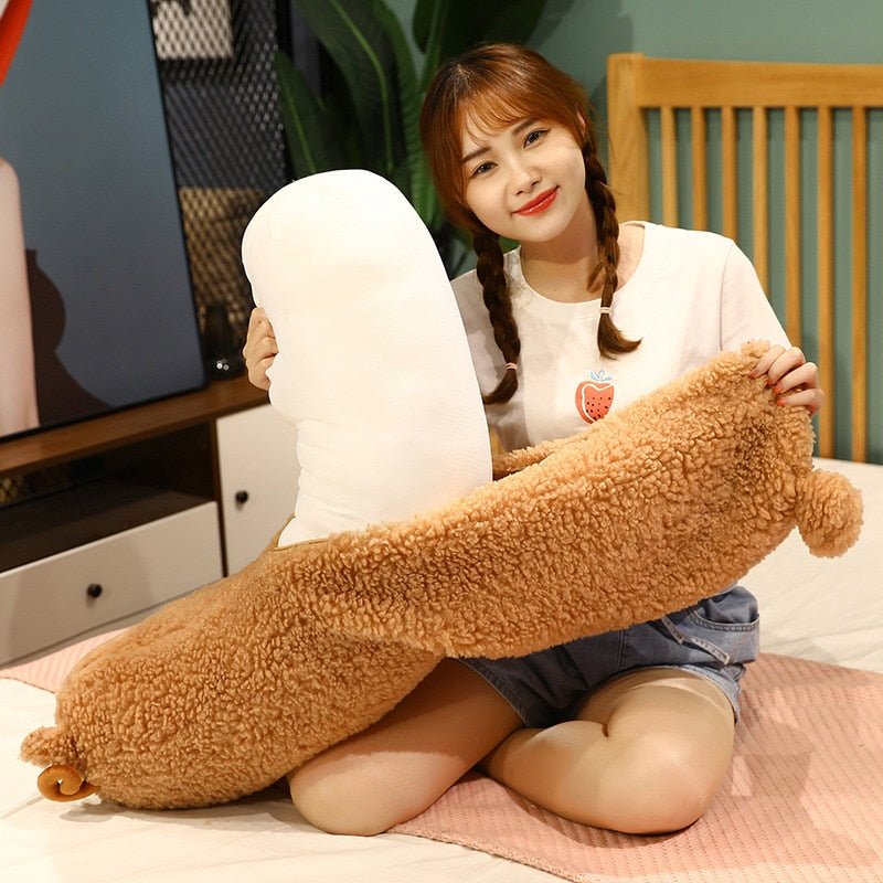Plush Fuzzy Sheep Body Pillow, 2.6-3.9' | 80-120 cm Plushie Produce