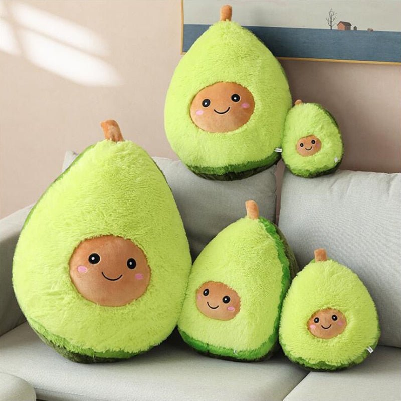 Smiling Fuzzy Avocado Plush, 8-24" | 20-60 cm - Plush Produce