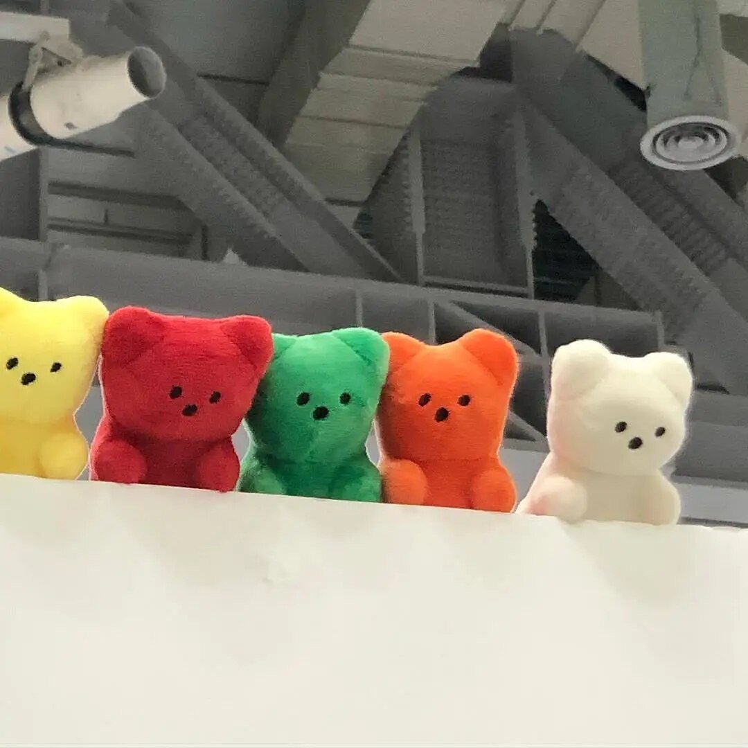 Plushie Gummy Bear Squeaky Chew Toy, 5 Colors, 4" | 11 cm - Plushie Produce