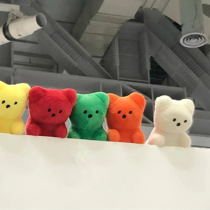 Plushie Gummy Bear Squeaky Chew Toy, 5 Colors, 4" | 11 cm