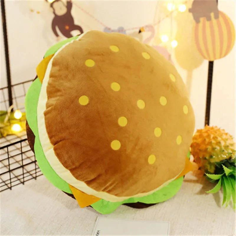 Hamburger en peluche réaliste, 12-16" | 30-40 cm