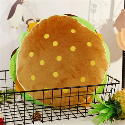 Hamburger en peluche réaliste, 12-16" | 30-40 cm