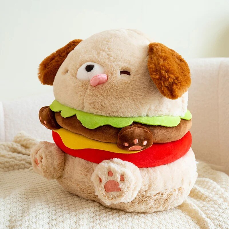 Peluş Hamburger Köpeği, 9-14" | 23-35 cm