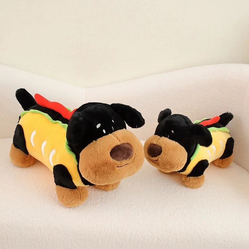 Plushie Dog as a Hot Dog, 12-22" | 30-55 cm