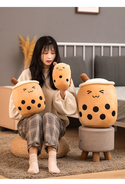 Jumbo Brown Sugar Bubble Tea Plush, 10-28" | 25-70 cm - Plush Produce