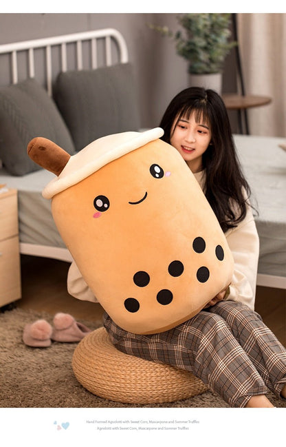 Jumbo Brown Sugar Bubble Tea Plush, 10-28" | 25-70 cm - Plush Produce