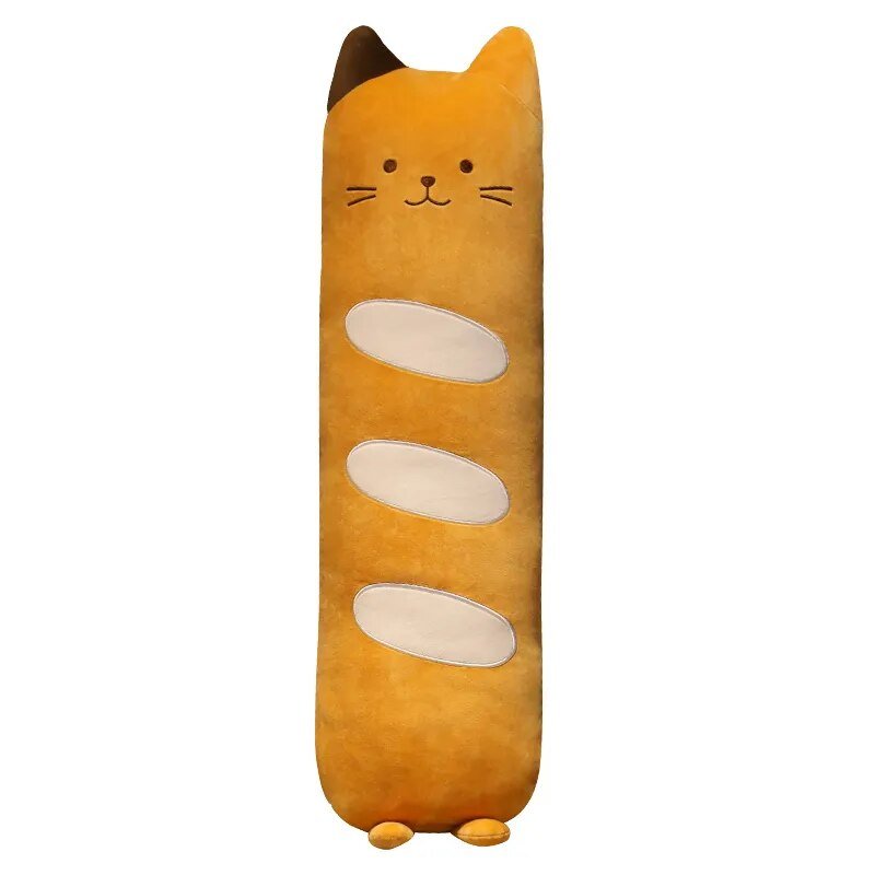 Plush Jumbo Cat Loaf of Bread Body Pillow, 2-3.3' | 60-100 cm Plushie Produce