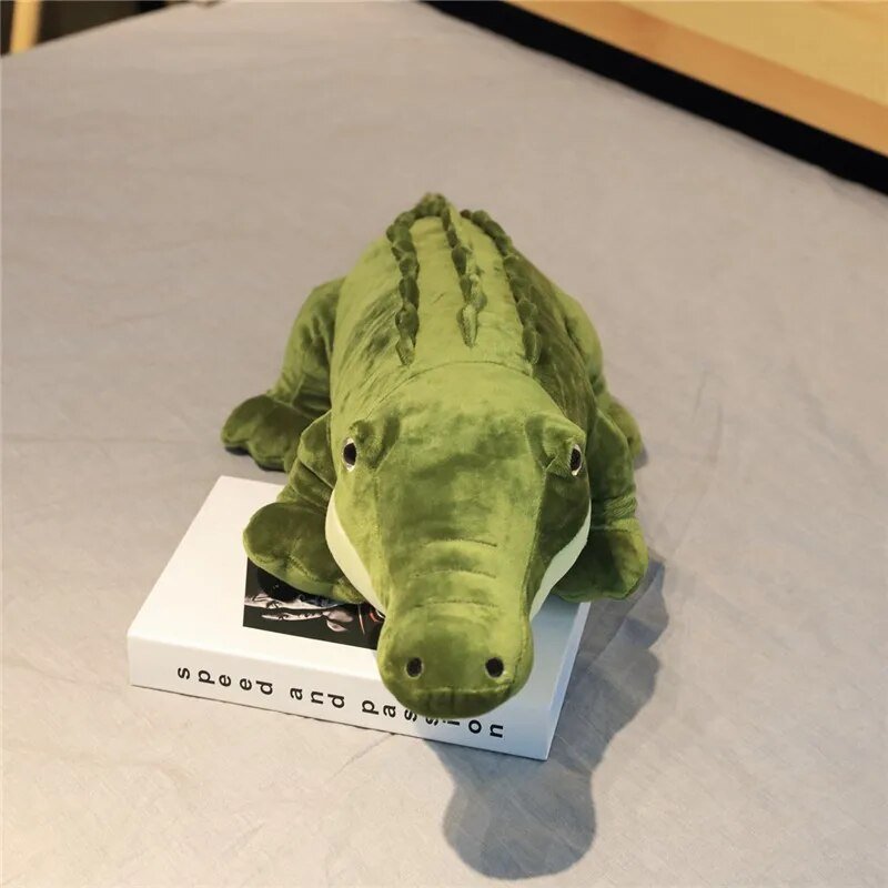 Plush Jumbo Closed-Mouth Crocodile, 3-3.9' | 90-120 cm Plushie Produce