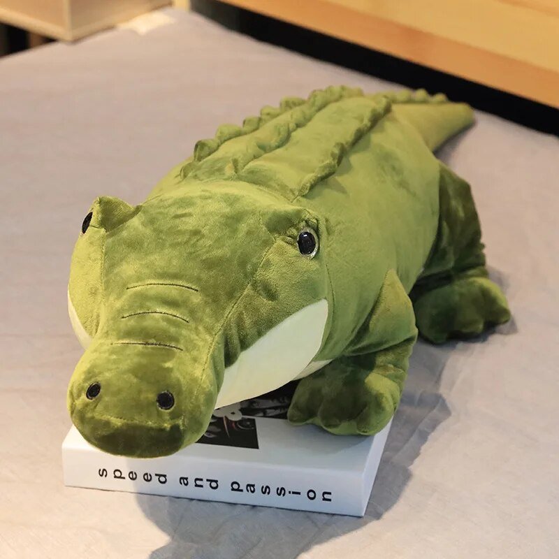 Plush Jumbo Closed-Mouth Crocodile, 3-3.9' | 90-120 cm Plushie Produce