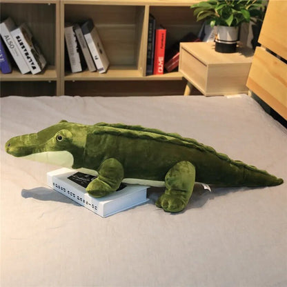 Plush Jumbo Closed-Mouth Crocodile, 3-3.9' | 90-120 cm Plushie Produce