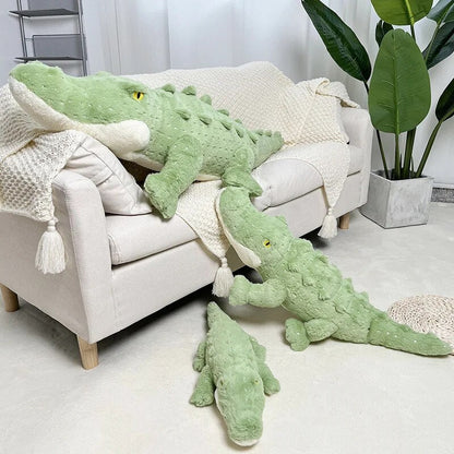 Plush Jumbo Green Crocodile, 1.8-3.8' | 55-115 cm Plushie Produce