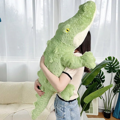 Plush Jumbo Green Crocodile, 1.8-3.8' | 55-115 cm Plushie Produce