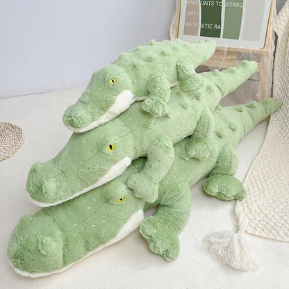 Plush Jumbo Green Crocodile, 1.8-3.8' | 55-115 cm Plushie Produce