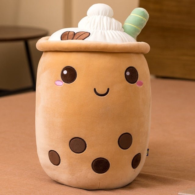 Jumbo Iced Coffee Bubble Tea Plush with Ice Cream, 9-28" | 23-70 cm - Plush Produce