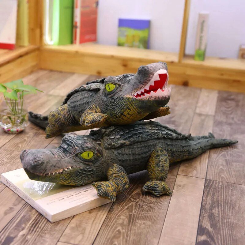 Plush Jumbo Lifelike Crocodile, Two Styles, 1.3-3.9' | 40-120 cm Plushie Produce