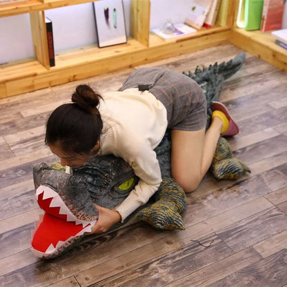 Plush Jumbo Lifelike Crocodile, Two Styles, 1.3-3.9' | 40-120 cm Plushie Produce