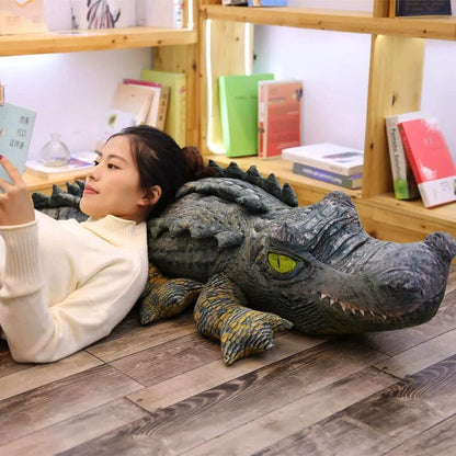 Plush Jumbo Lifelike Crocodile, Two Styles, 1.3-3.9' | 40-120 cm Plushie Produce