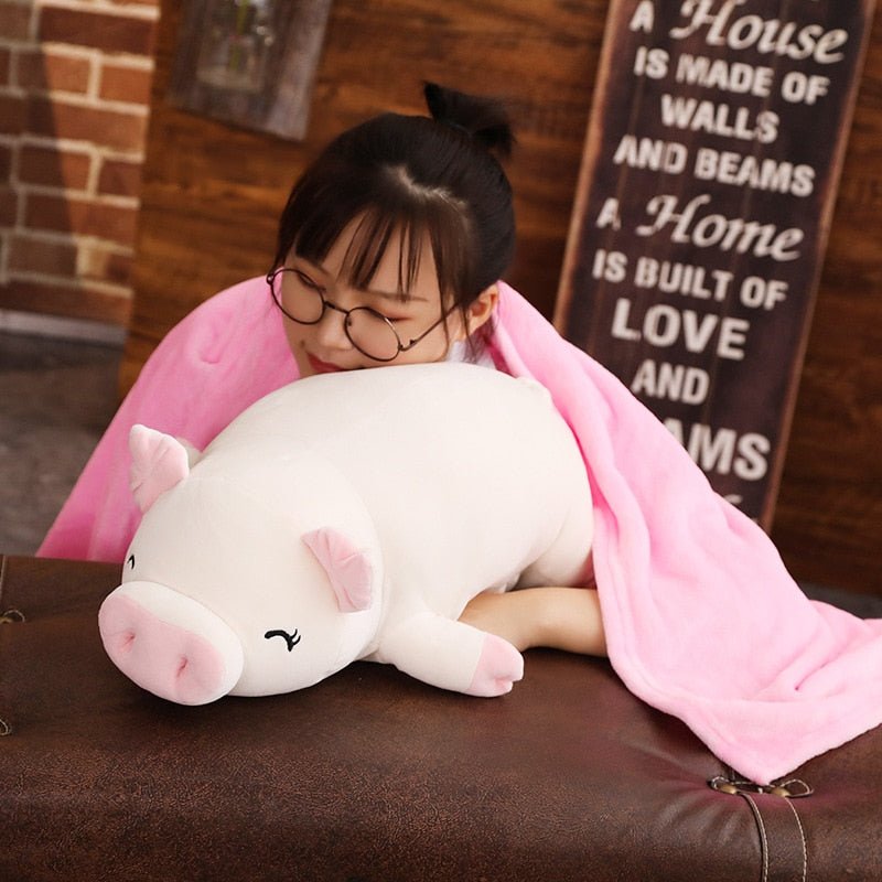 Plush Jumbo Marshmallow Pig, 1.2-3.6' | 38-110 cm Plushie Produce