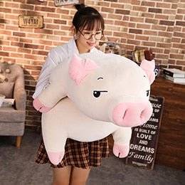 Plush Jumbo Marshmallow Pig, 1.2-3.6' | 38-110 cm Plushie Produce