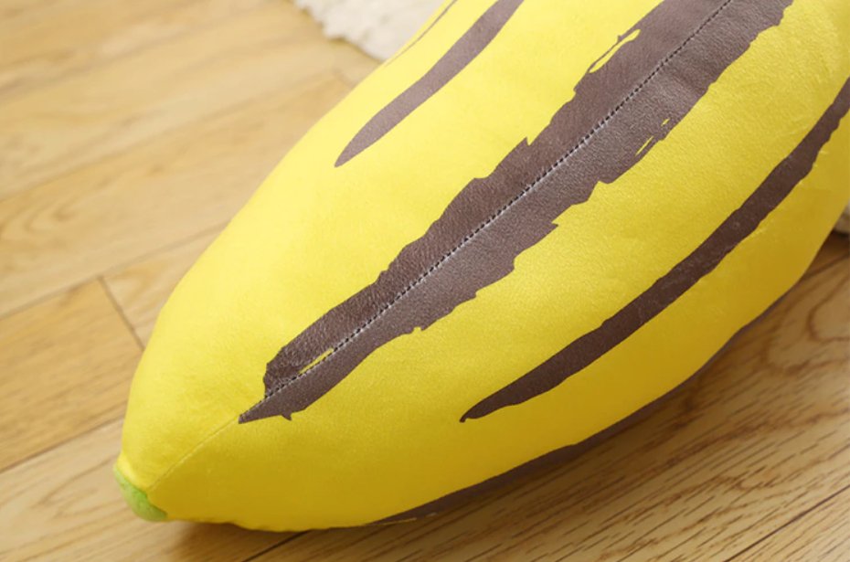 Plush Jumbo Overly Ripe Banana, 2.3-4.3' | 70-130 cm Plushie Produce