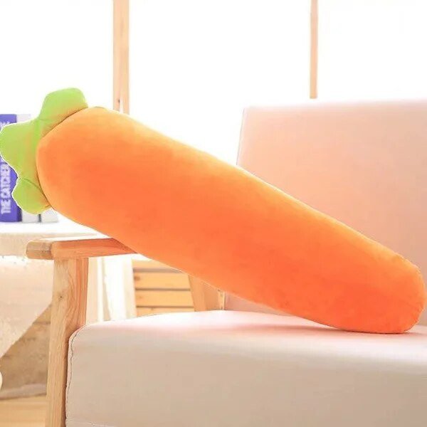 Plush Jumbo Realistic Carrot, 2.5-3.6' | 75-110 cm Plushie Produce