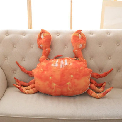 Plush Jumbo Realistic Crab, 2' | 60 cm Plushie Produce