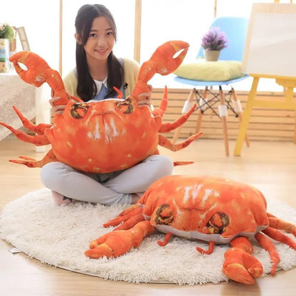 Plush Jumbo Realistic Crab, 2' | 60 cm Plushie Produce