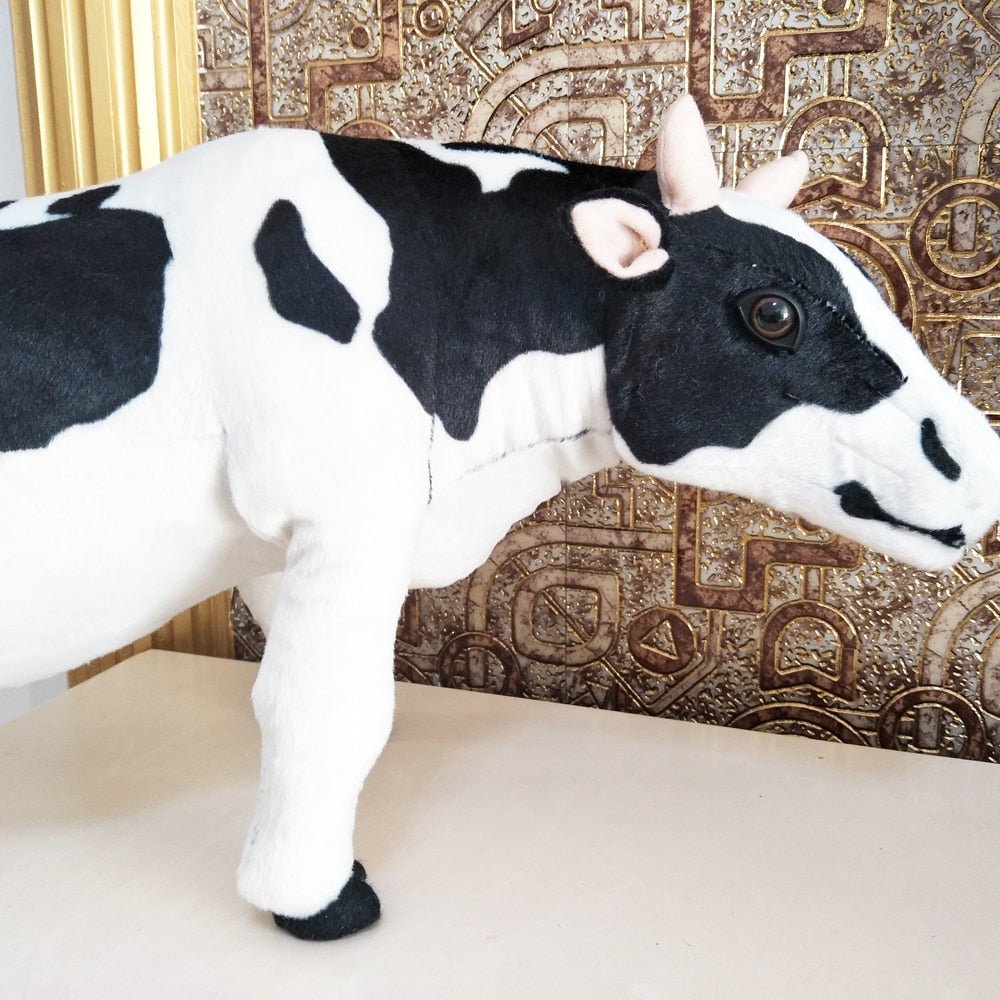 Plush Jumbo Realistic Dairy Cow, 3' | 70cm Plushie Produce