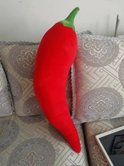 Plush Jumbo Realistic Red Chili, 2.3' | 70 cm Plushie Produce