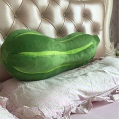 Plushie Jumbo Lifelike Green Squash, 24" | 60 cm