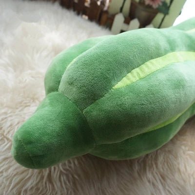 Plushie Jumbo Lifelike Green Squash, 24" | 60 cm