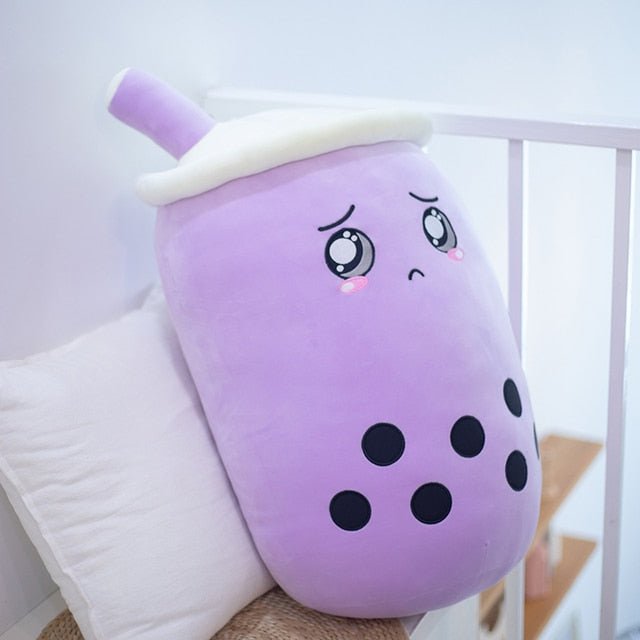 Peluche Jumbo Triste Taro Boba Tea, 10-28" | 25-70 cm