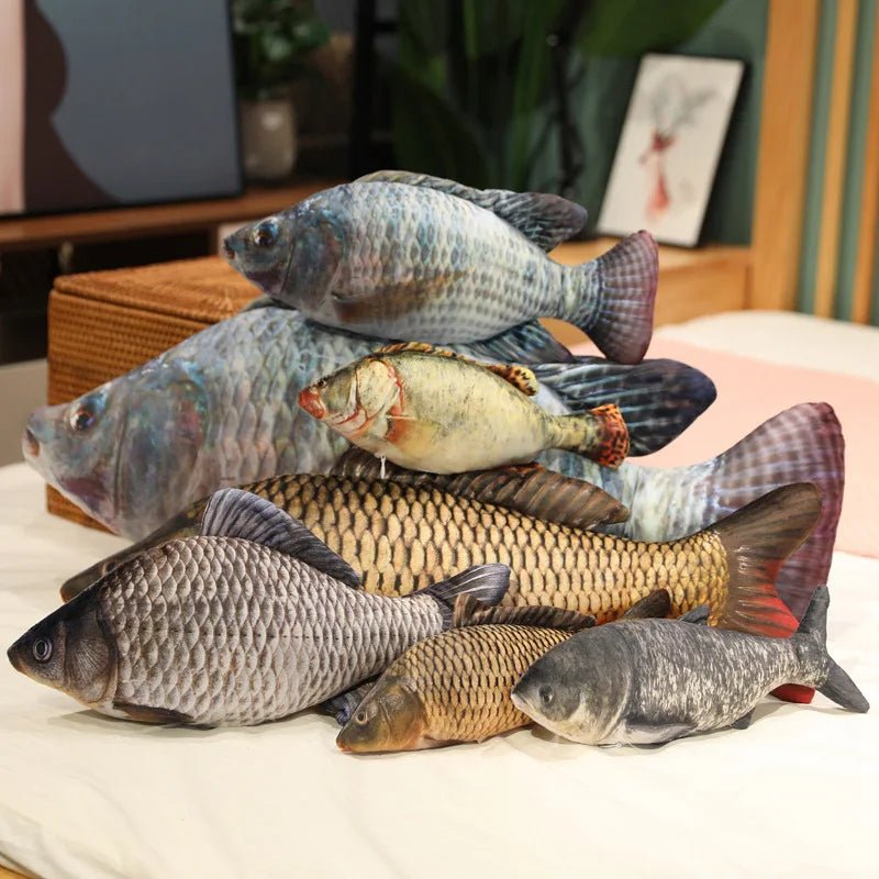 Pesce di simulazione Jumbo Plushie, 14 stili, 12-39" | 30-100 centimetri