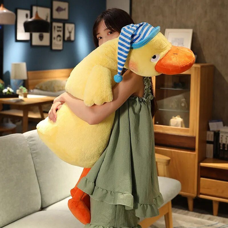 Plush Jumbo Sleepy Duck, 2.3-3.6' | 70-110 cm Plushie Produce