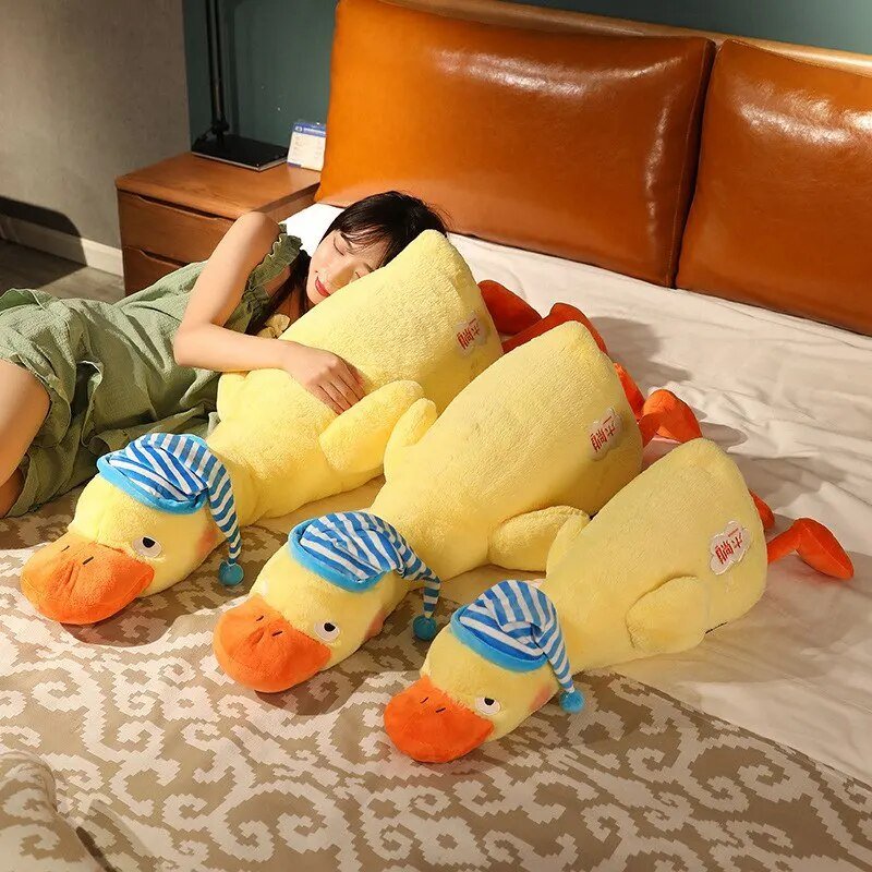 Plush Jumbo Sleepy Duck, 2.3-3.6' | 70-110 cm Plushie Produce