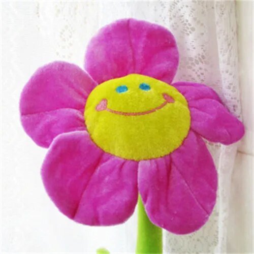 Flores de dibujos animados de tallo jumbo de peluche, 12-34" | 30-85 centímetros