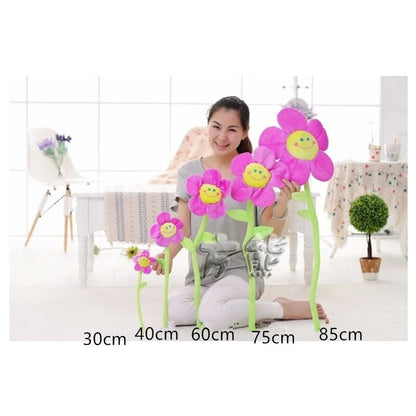 Fleurs en peluche cartoon à tige jumbo, 12-34" | 30-85 cm