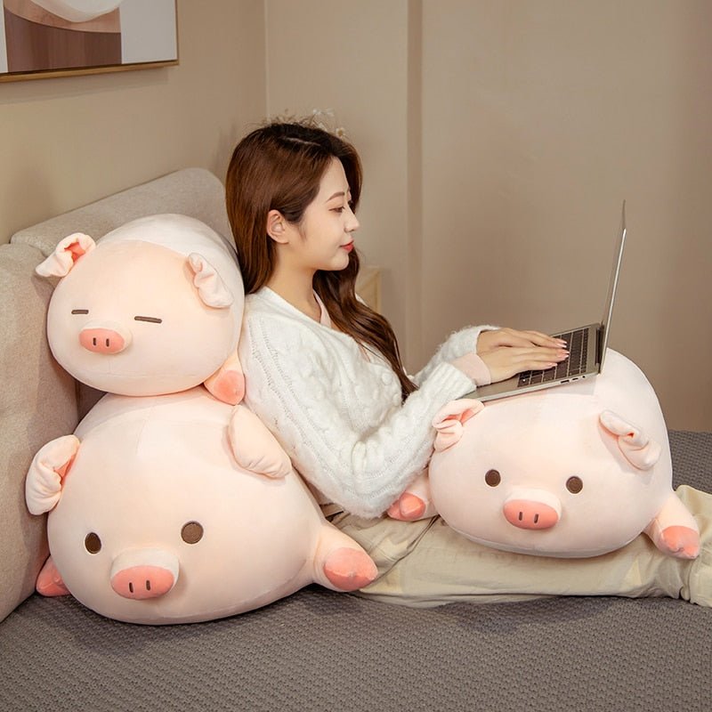 Plush Large Pink Squishy Pig, 1.3-2.6' | 40-80 cm Plushie Produce