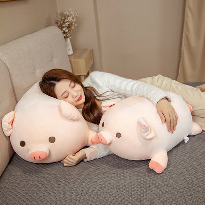 Plush Large Pink Squishy Pig, 1.3-2.6' | 40-80 cm Plushie Produce