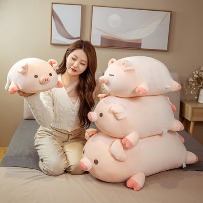 Plush Large Pink Squishy Pig, 1.3-2.6' | 40-80 cm Plushie Produce