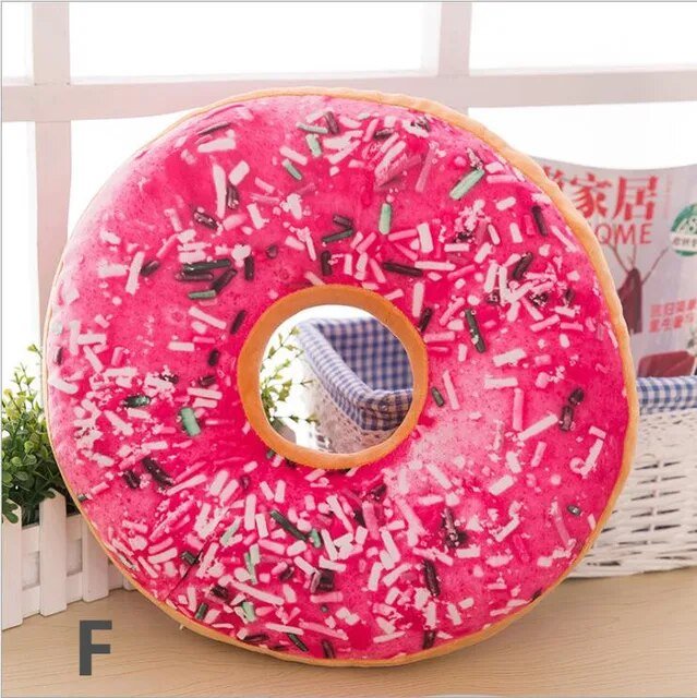 Peluche Grande Donut Realista, 20 Estilos de Donut, 16" | 40cm